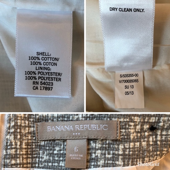 Banana Republic Factory Grey Tweed Pencil Skirt, size 6 - Picture 8 of 8